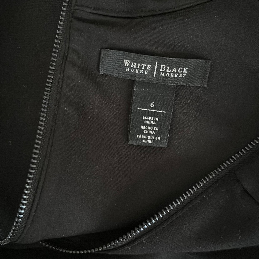 WHBM Black Ponte Dress